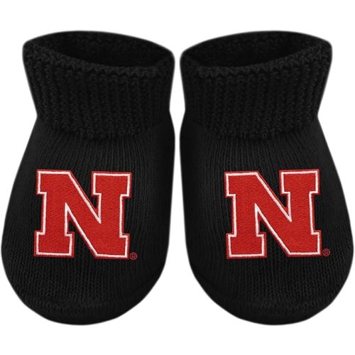 Creative Knitwear College Baby Bootie Sock - Team Logo, Multiple Colors, for Boys & Girls (Newborn - 6 Months)