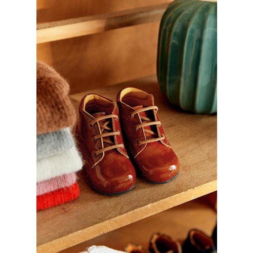 Timmy Mid Boots - Patent caramel
