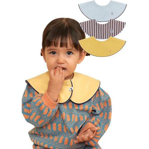 Konny Baby Bibs 3/5/7-Pack Set, 360 ​​° Rotate, Soft and Absorbent Bandana Drooling for Boys Girls baby Essentials