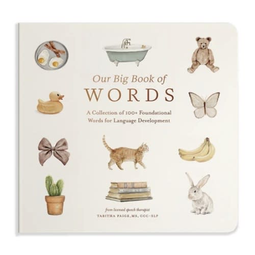 Our Big Book of First Words: A Collection of 100+ Foundational Words for Language Development (Tabitha Paige Children's Book Series)
