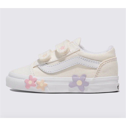 Toddler Old Skool V Shoe in Flower White | Vans