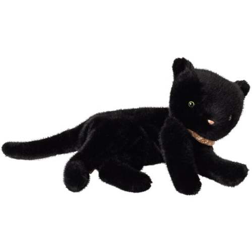 Sleeping kitten plush, Medium - Black