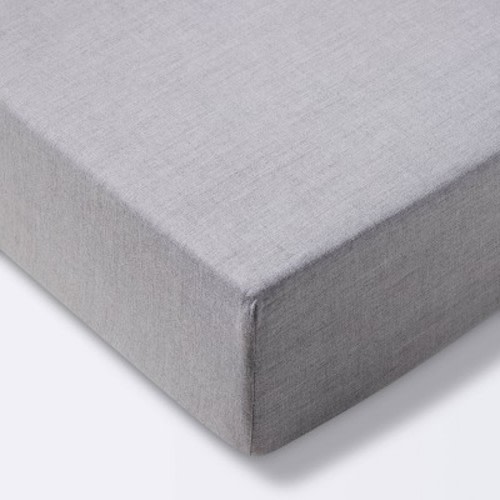 Fitted Crib Sheet Solid - Cloud Island™ Gray
