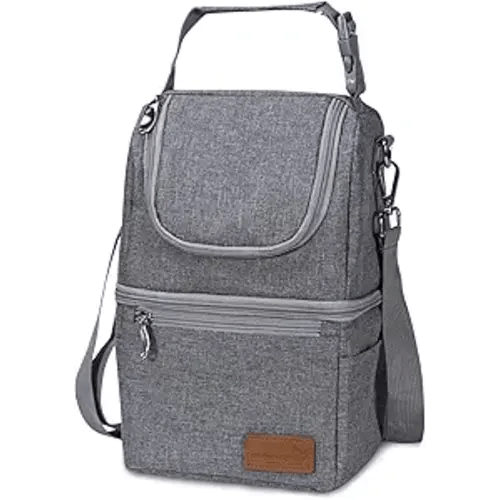 Momcozy Insulated Baby Bottle Bag, Multi-Function Breastmilk Cooler Bag, Fit as Wine Carrier or for Milk Bottles Like Dr. Brown, Comotomo, Philips, Nuk, Lansinoh, etc.