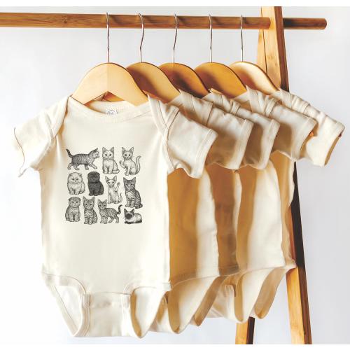 Cats Baby ONESIE® - Cute Kitty Baby Bodysuit - Cat Lover Baby Gift - Animal Bodysuit - Baby Shower Gift - New Baby Gift - Baby Girl Gift