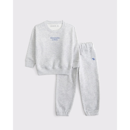 toddler essential logo crew sweatshirt set