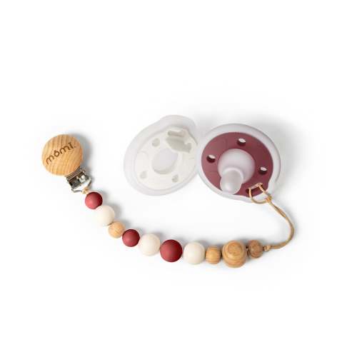 mōmi babypace pacifier gift set - candy cane
