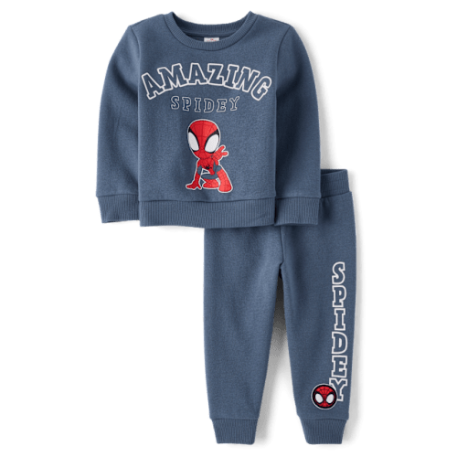 Baby And Toddler Boys Spidey™ 2-Piece Outfit Set - Blue