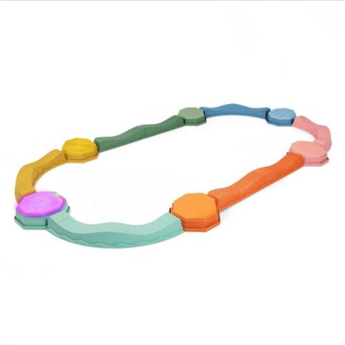 B. toys Balance Beams – Balance & Groove Set Balance Board with Music & Lights