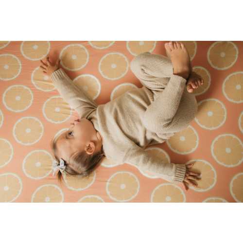 Orange Slices Crib Sheets, Clementines Nursery Theme, Citrus Baby Bedding
