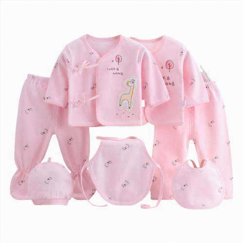 XZNPDUCQ 5PCS Newborn Preemie Newborn Baby Boy Girl Clothes UnisexNewborn Baby Outfits Tops+Hat+Pants Gifts Comfort Soft Cotton Clothes Gifts Shower Gift Set
