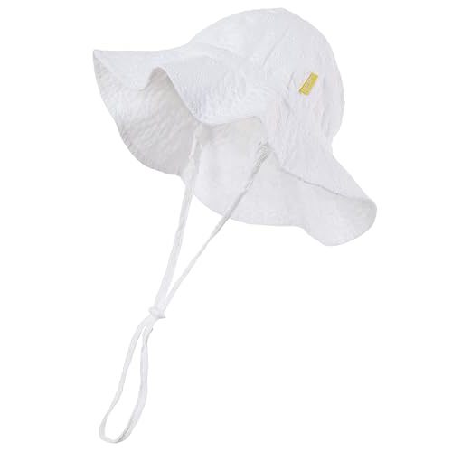 DASMINI Baby Girls Sun Hat Cute Flower Toddler Summer Outdoor Infant Beach Wide Brim Flowers and tie dye