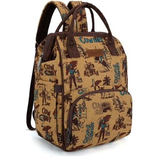 Montana West Wrangler Backpack for Women Western Casual Daypack for College Travel Work