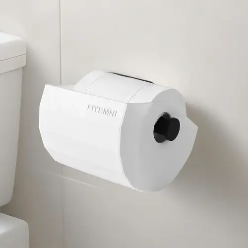 Toilet Paper Protector Cover, Cat & Dog Proof, Pet-Proof TP Guard Armor, Prevents Pulling & Chewing, Fits Most TP Roll Holders, Bathroom Accessory White