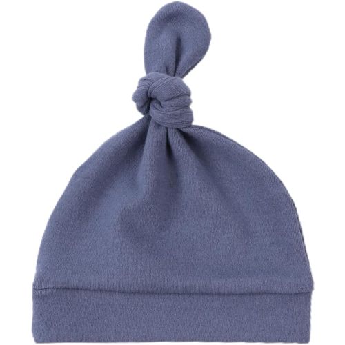 Newborn Baby Hat Infant Baby Boys Beanie Top Knot Stretchy Hats for Girls 100% Organic Cotton