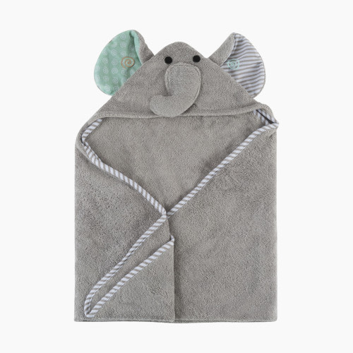 ZOOCCHINI Hooded Towel - Elephant, 0-24 Months