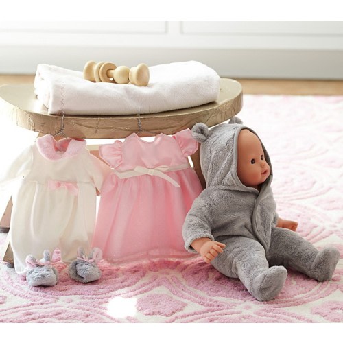 Baby Doll PJ, Party Dress & Bear Nursery Outfit