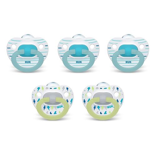 NUK Orthodontic Pacifiers, 6-18 Months, 5-Pack