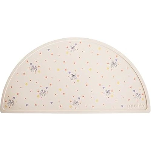 mushie x Bluey Silicone Placemat for Kids | BPA-Free Non-Slip Design (Bluey Ivory)
