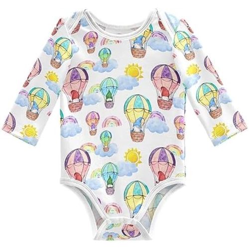 vvfelixl Baby Bodysuits Hanukkah Jewish Holiday Long Sleeve Cotton Baby Clothes for Boys Girls 0-24 Months