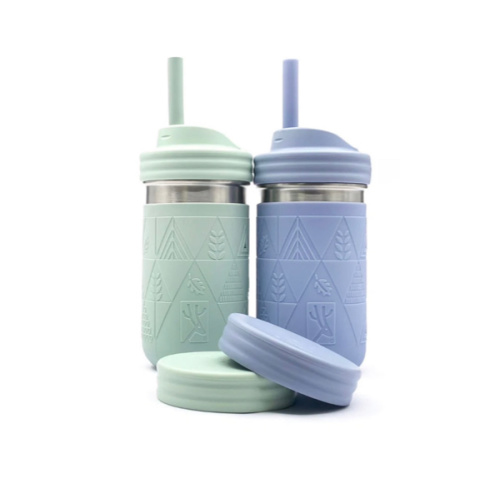 Stainless Steel 14oz Drinking Tumblers + Food Storage (Sage/Misty Blue)