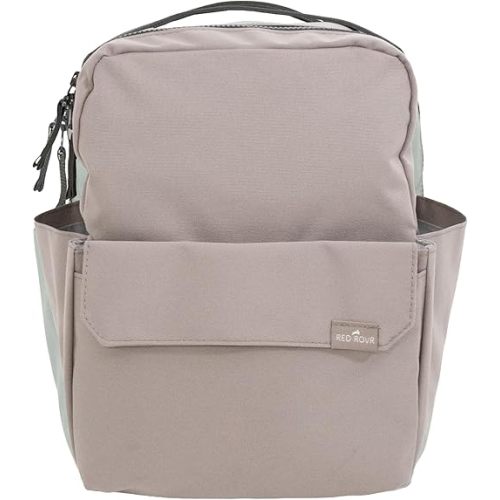 RED ROVR Mini Roo Lightweight Backpack | 6 pockets for everyday essentials (Truffle)