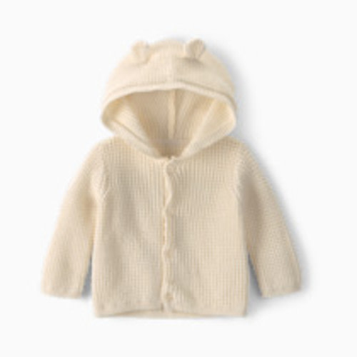 Carter's Cardigan - Ivory Bear, 6M