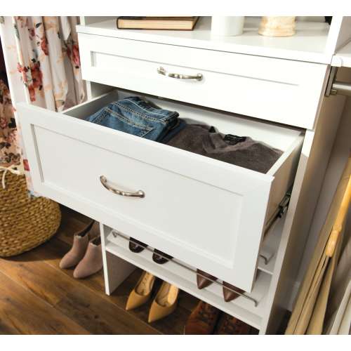 ClosetMaid BrightWood 25-in x 10-in x 13-in White Drawer unit