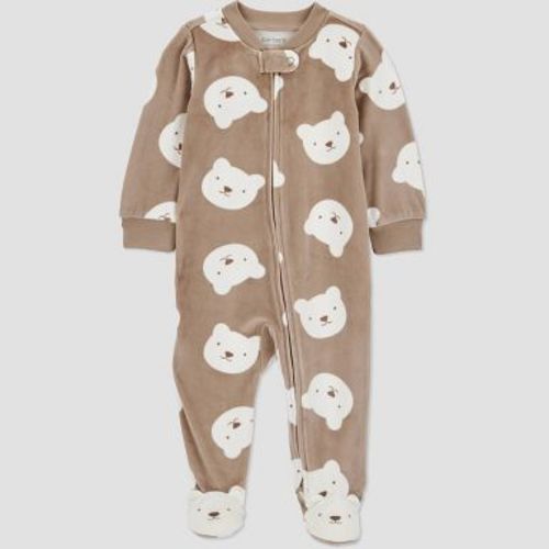 Carter's Just One You® Baby Boys' Bears Sleep N' Play - White/Brown 6M
