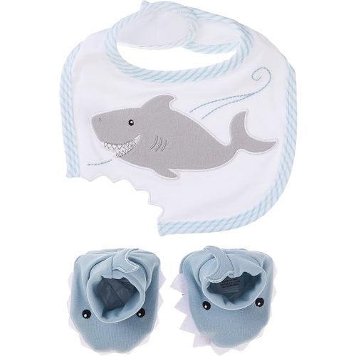 Shark Baby Gift Set - Bib and Booties