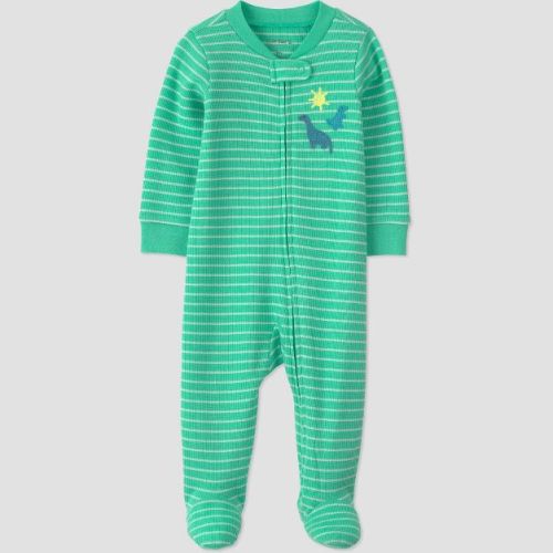 Carter's Just One You® Baby Boys' Dino Sleep N' Play - Green Striped 3M
