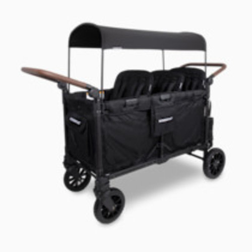 WonderFold Wagon W6 Luxe Pro Stroller Wagon - Jet Black