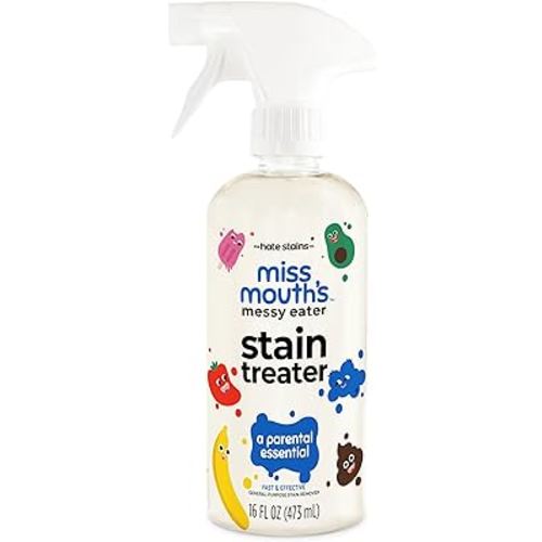 Miss Mouth's Messy Eater Stain Treater Spray - 16oz Stain Remover - Newborn & Baby Essentials - No Dry Cleaning Food, Grease, Coffee Off Laundry, Underwear, Fabric