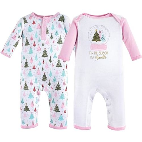 Hudson Baby baby-girls Cotton Coveralls