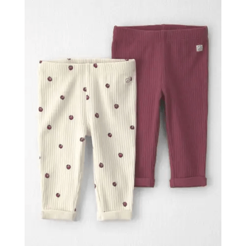 Baby Girl 2-Pack Organic Cotton Leggings - Little Planet | Carter's