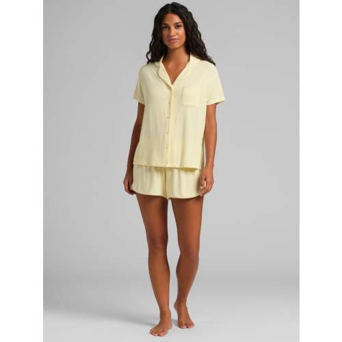 Slinky Rib Short Sleeve PJ Set | Ribbed Pajama Set | Comfrt
