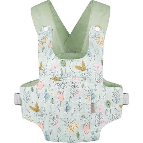 GAGAKU Baby Doll Carrier for Little Girls & Toddlers - Reborn Baby Doll Accessories - Green (Sunflower)