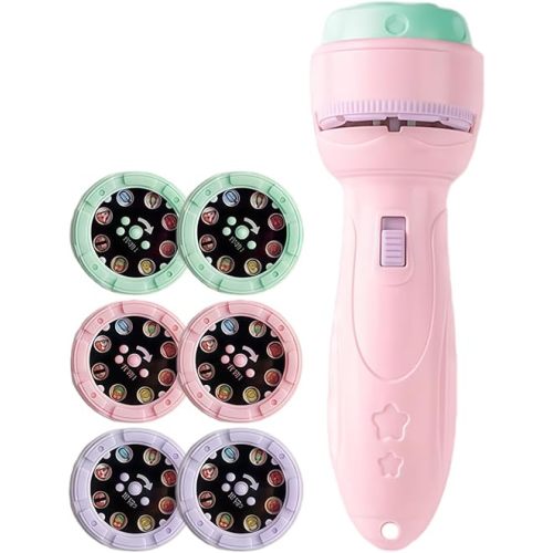 Projector Torch Flashlight, 6 Slide 40 Patterns Kids Flashlight Projector, Early Educational Intelligent Cartoon Story Projectors for Boys and Girls