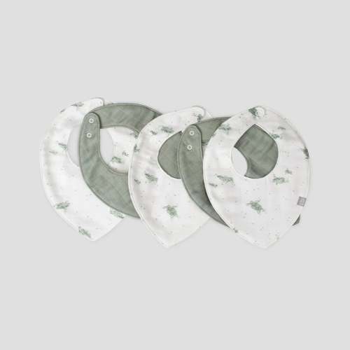 Little Bamboo Muslin Bandana Bibs – Soft & Absorbent Baby Bibs | Dimples NZ | Turtle Bay