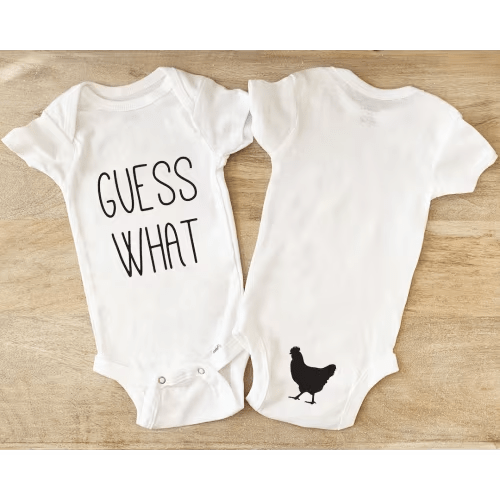 Guess What Chicken Butt Bodysuit s® Funny Bodysuit  Cute Rae Dunn Baby Shower Gift Baby Unisex bodysuit 116