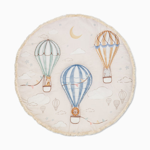 Crane Baby Cotton Quilted Playmat - Skye Hot Air Balloon