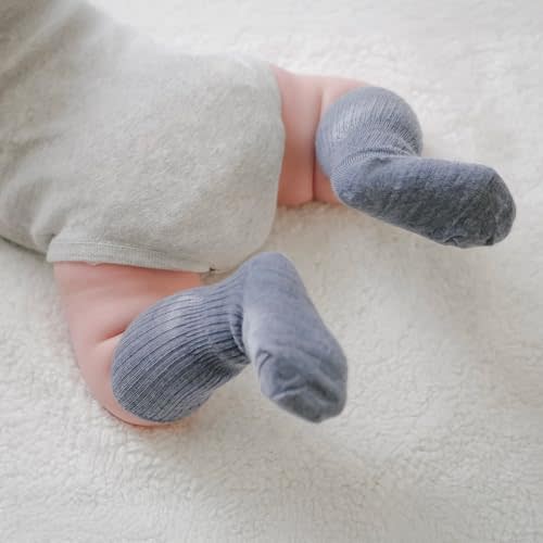 Woolino Wool Baby Socks, Washable Merino Wool Infant Toddler Kids Socks, Newborn to 8 Years (Pack of 3)