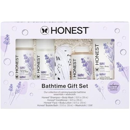 The Honest Company Bathtime Gift Set, Hypoallergenic, Lavender