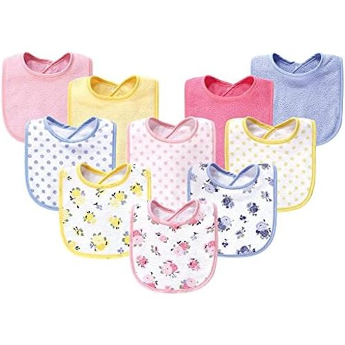Luvable Friends Unisex Baby Cotton Terry Bibs
