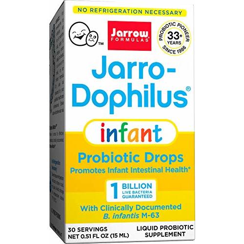 Jarrow Formulas Jarro-Dophilus Infant - 1 Billion Organisms Per Serving - 0.51 fl oz - Promotes Infant Intestinal Health - Dairy Free - About 30 Servings