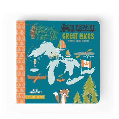 All Aboard Great Lakes: A Seek and Find Baby Children's Book