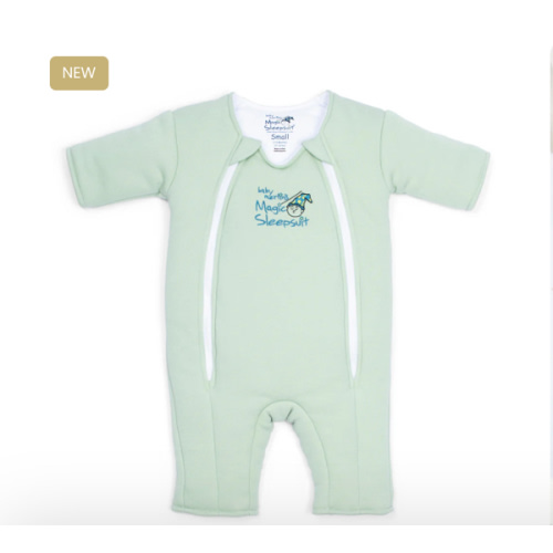 Sage Green Baby Merlin’s Magic Sleepsuit – 100% Cotton Sleep Solution