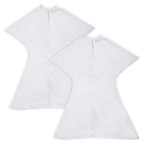 Sleeping Baby Recharge Silver Heather Zipadee-Zip Swaddle Transition (Bundle of 2)