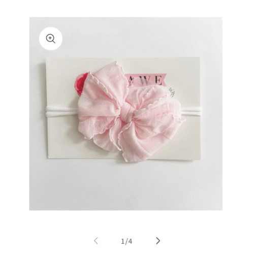 In Awe Couture - Mini Ruffled Headband Bow