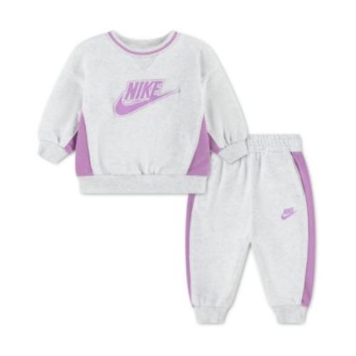 Baby Girls' Crewneck Sweatshirt and Pants, 2-Piece Set